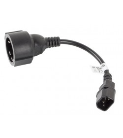 Cable Adaptador C14 Macho a Schuko Hembra