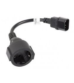 Cable Adaptador C14 Macho a Schuko Hembra