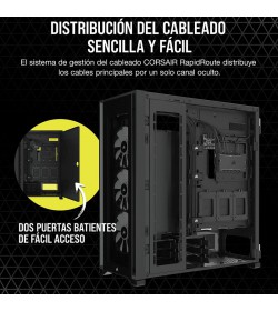 Corsair iCUE 7000X Cristal Templado RGB Negra