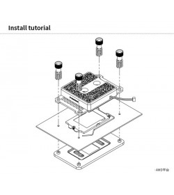 Bloque CPU Barrow Icicle Series para AMD