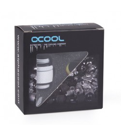 Alphacool Eiszapfen Extender Rotatorio MM 22mm G1/4 - Blanco