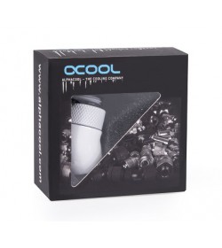 Alphacool Eiszapfen Conector G1/4 45º Rotatorio - Blanco