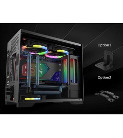 Raijintek Depósito ANTILA PURE R240A, 262,5mm, ARGB - negro