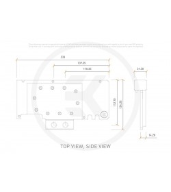 EKWB EK-Quantum Vector Trinity RTX 3080/3090 Active Backplate D-RGB - Plexi (Zotac)