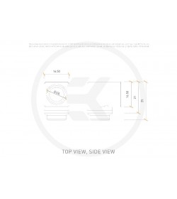 EKWB EK-Quantum Torque Micro Rotary 90° - Dorado