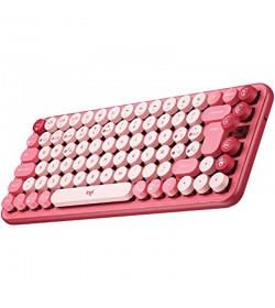 Logitech POP Keys Heartbreaker Inalámbrico Rosa