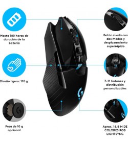 Logitech G903 Hero Lightspeed Inalámbrico