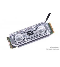 Alphacool HDX Apex Acrylic aRGB M.2 2280 SSD Bloque