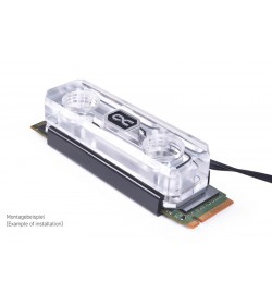 Alphacool HDX Apex Acrylic aRGB M.2 2280 SSD Bloque