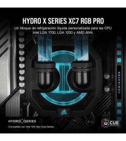 Corsair Hydro X Series XC7 RGB PRO CPU (1700/1200/AM5/AM4) Negro