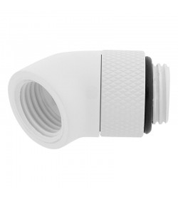 Corsair Adaptador giratorio 45° Hydro X Series - Pack 2 Blanco